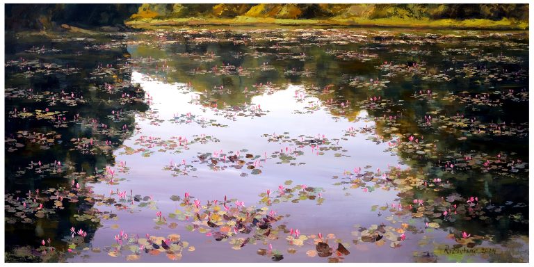Waterlily 36, 120x240cm